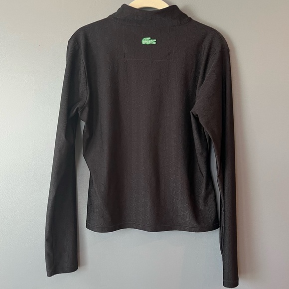 Lacoste x Bandier Monogram Print Quarter-Zip - Picture 6 of 9